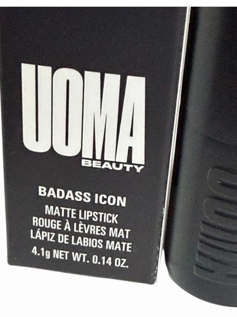 Uoma Beauty Badass Icon Matte Lipstick in Maya NIB Rosy Brown Shade